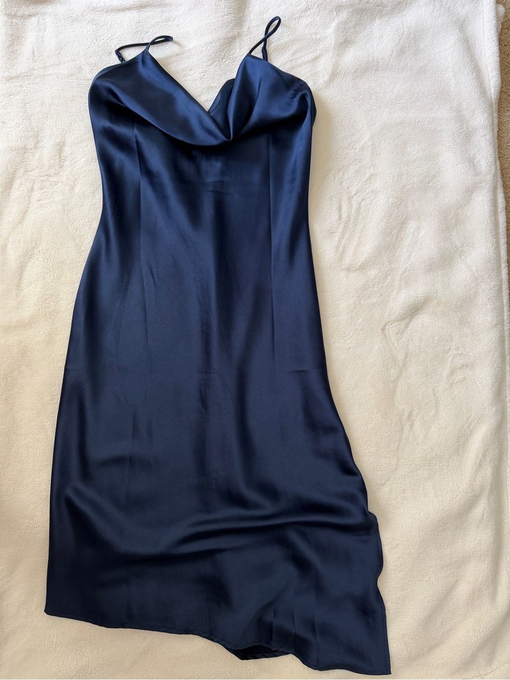 Petal & Pup Cyprus Navy Satin Slip Dress Size 4